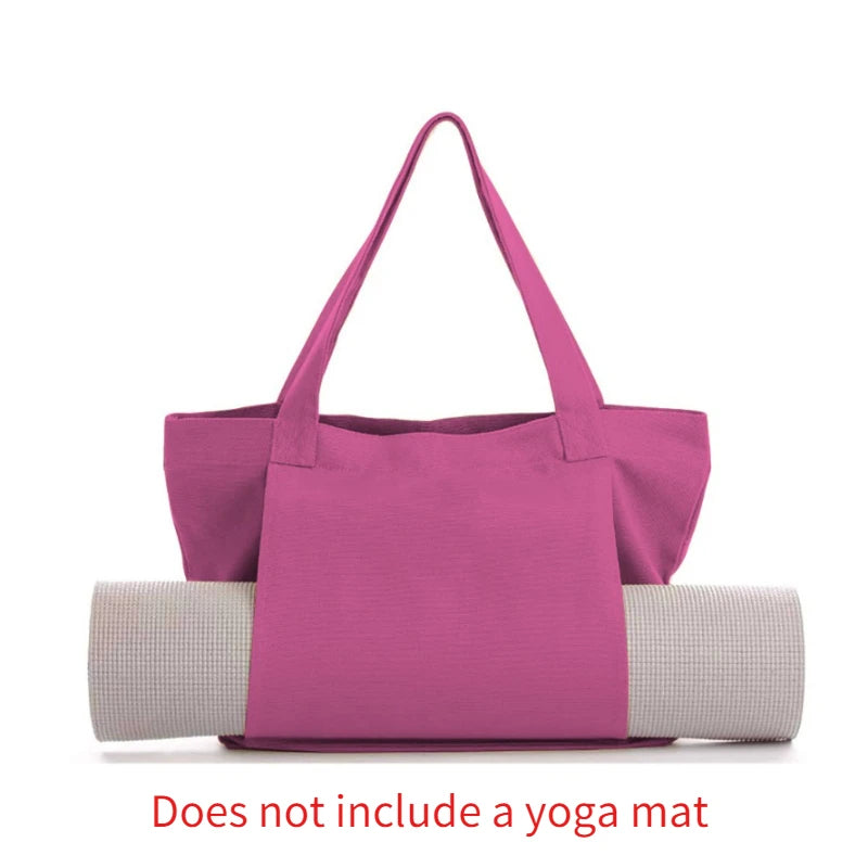 Yoga specific canvas bag storage bag portable and multifunctional large capacity one shoulder portable yoga bag yoga mat storage