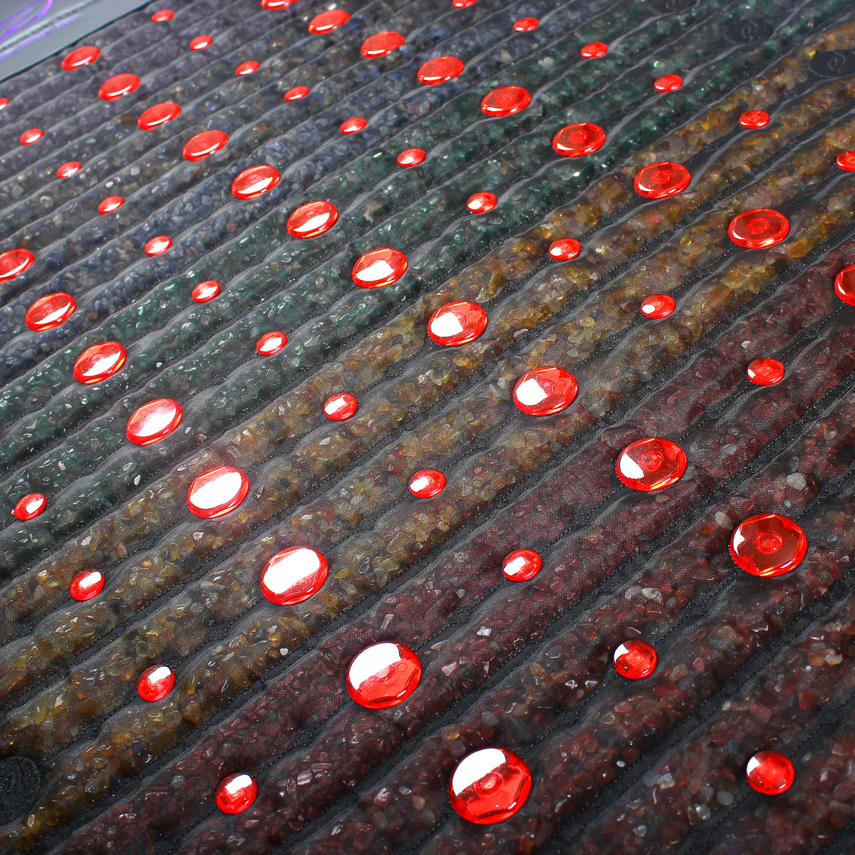 Pemf Bio Infrared Heating Mat Amethyst Crystal Tourmaline PEMF Photon Red Light Therapy Body Massage Mattress