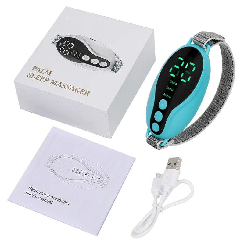 2 Modes 20 Levels EMS Sleep Aid Relaxation Treatment Microcurrent Pulse Hypnosis Device Suitable Insomnia Anxiety