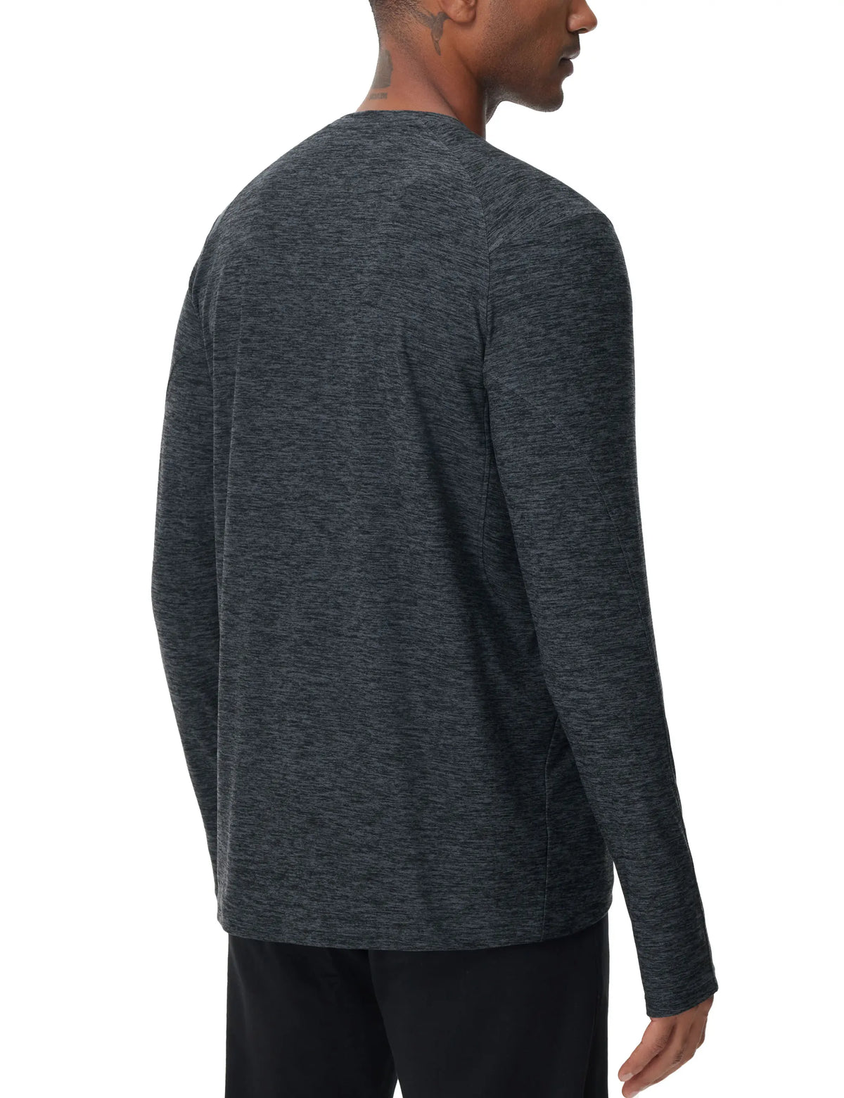 THE GYM PEOPLE Men's Long Sleeve Workout Shirts Moisture Wicking Athletic Running Tee Tops with Thumb Holes