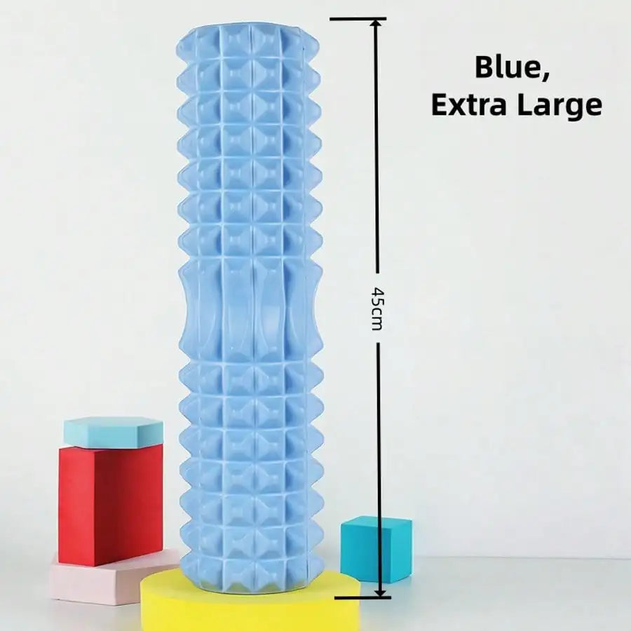 1pc Pk Foam Yoga Massage Roller, For Muscle Relaxation And Flexibility Training - Textured Surface For Deep Tissue Massage, Ideal For Yoga, Pilates And Fitness, Yoga Accessories | Textured Roller | Lightweight Roller, Yoga
