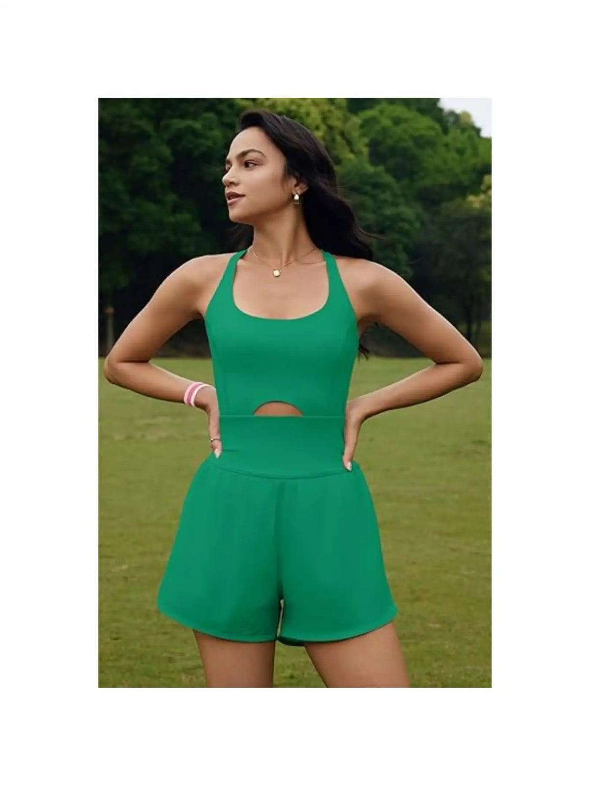 Women Workout Romper Onesie with Padded Bras One Piece Jumpsuit | Sleeveless Atheletic Outfits, Running Jumpsuit Clothes, Cross Back, Sport Activewear