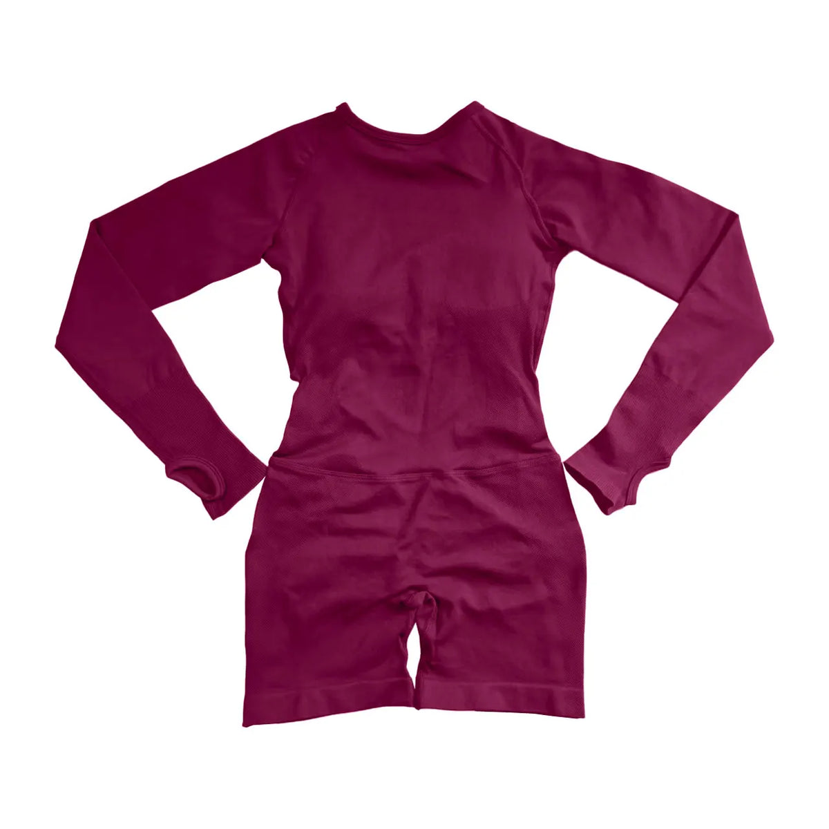 HerGym Activewear Long Sleeve One Piece Women Seamless Yoga Fitness Workout Short Jumpsuit Backless Set Gym Sportswear Playsuit