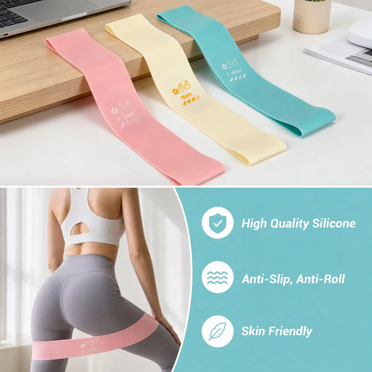Pilates Training Set, 6-in-1 Pilates Ring, Exercise Ball, Resistance Bands, Core Sliders, Toning Bar, Workout Guide for Home Gym Yoga Fitness