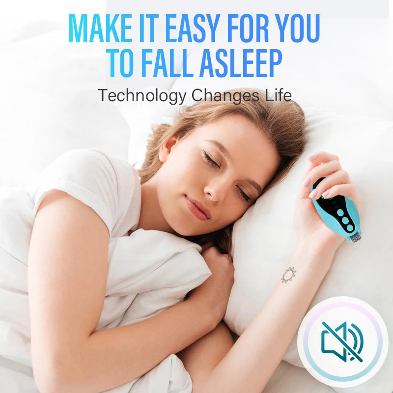 2 Modes 20 Levels EMS Sleep Aid Relaxation Treatment Microcurrent Pulse Hypnosis Device Suitable Insomnia Anxiety