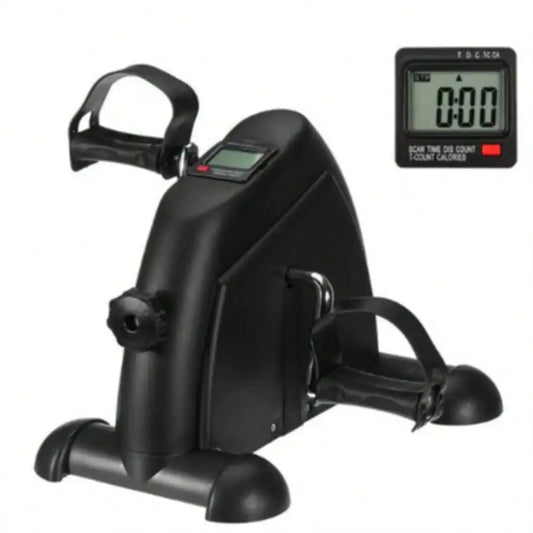 Mini Exercise Bike, Under Desk Bike Pedal Exerciser Portable Foot Cycle Arm & Leg Peddler Machine With LCD Screen Displays