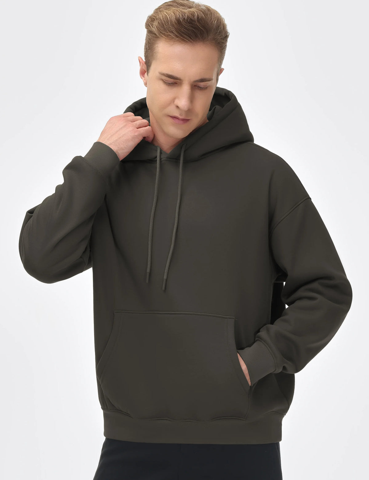 THE GYM PEOPLE Men's Loose Fit Pullover Hoodie Soft Lightweight Hooded Sweatshirt with Pockets