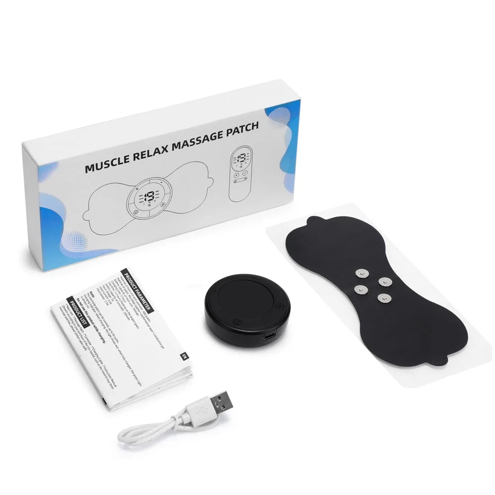 MS Foot Massager Mat 3 Heat Levels 6 Modes 19 Intensity Pads Remote Control 4000mAh Rechargeable Heated Foot Relaxation Pad