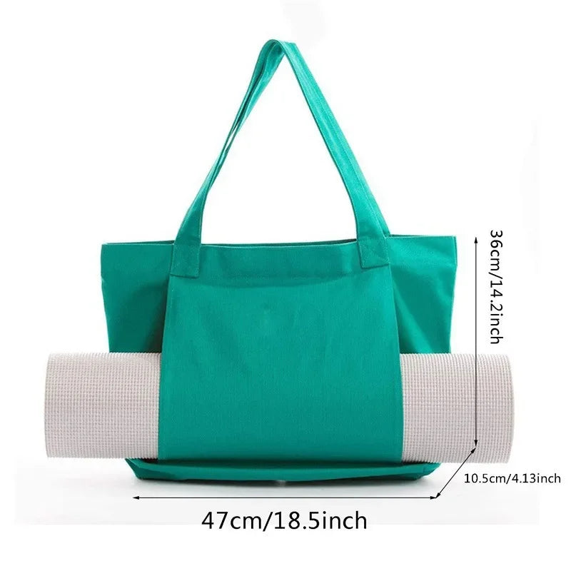 Yoga specific canvas bag storage bag portable and multifunctional large capacity one shoulder portable yoga bag yoga mat storage