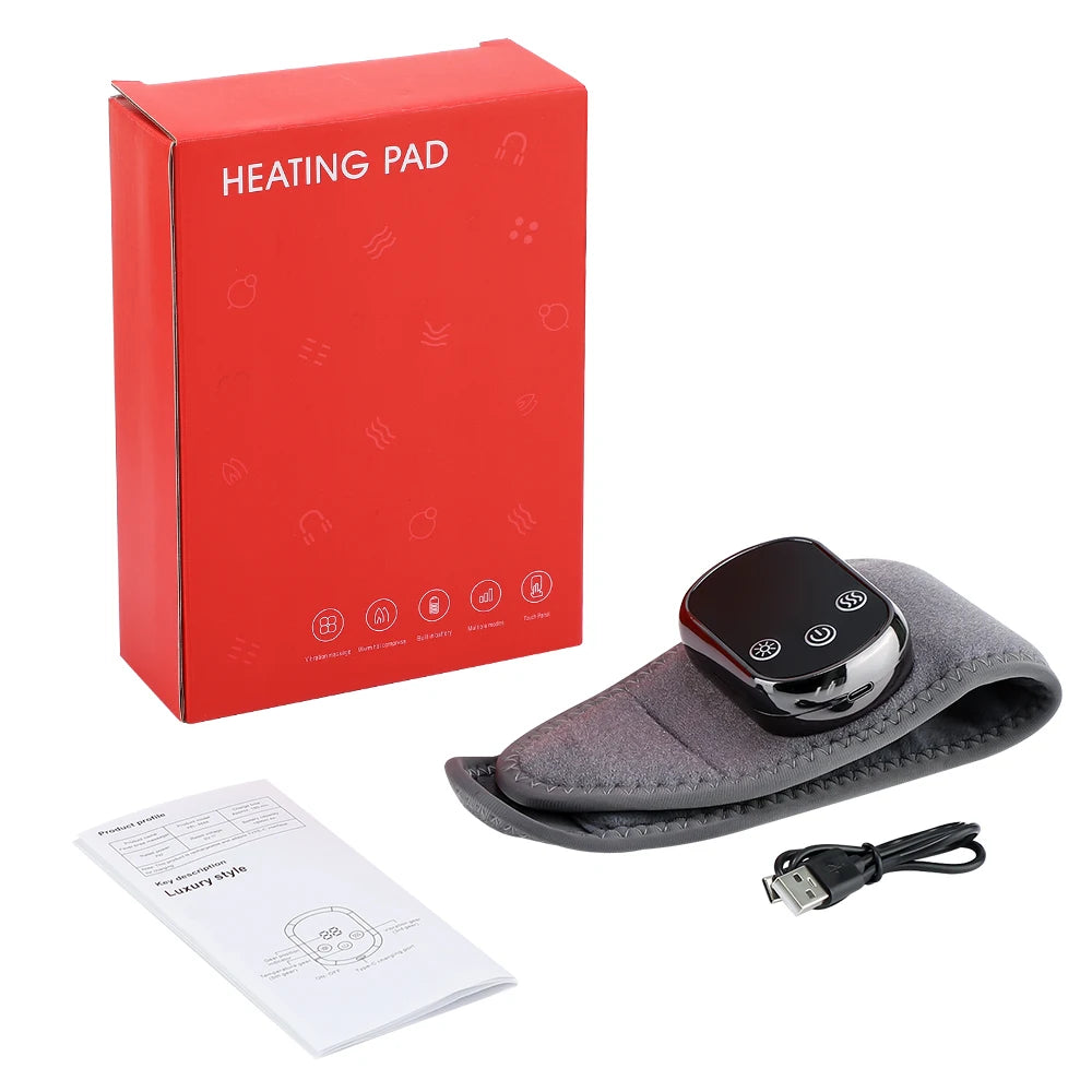 Heated Wrist Brace with Vibration Massage 5 Heat Levels 3 Vibration Modes USB Rechargeable Wrist Warmer Support for Men Women