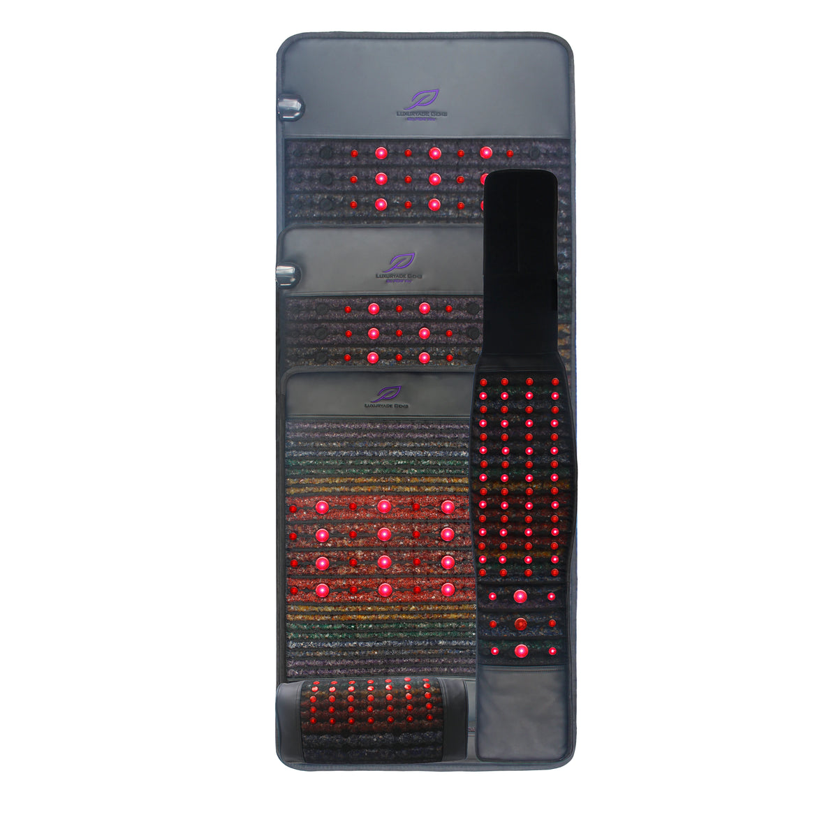 Pemf Bio Infrared Heating Mat Amethyst Crystal Tourmaline PEMF Photon Red Light Therapy Body Massage Mattress