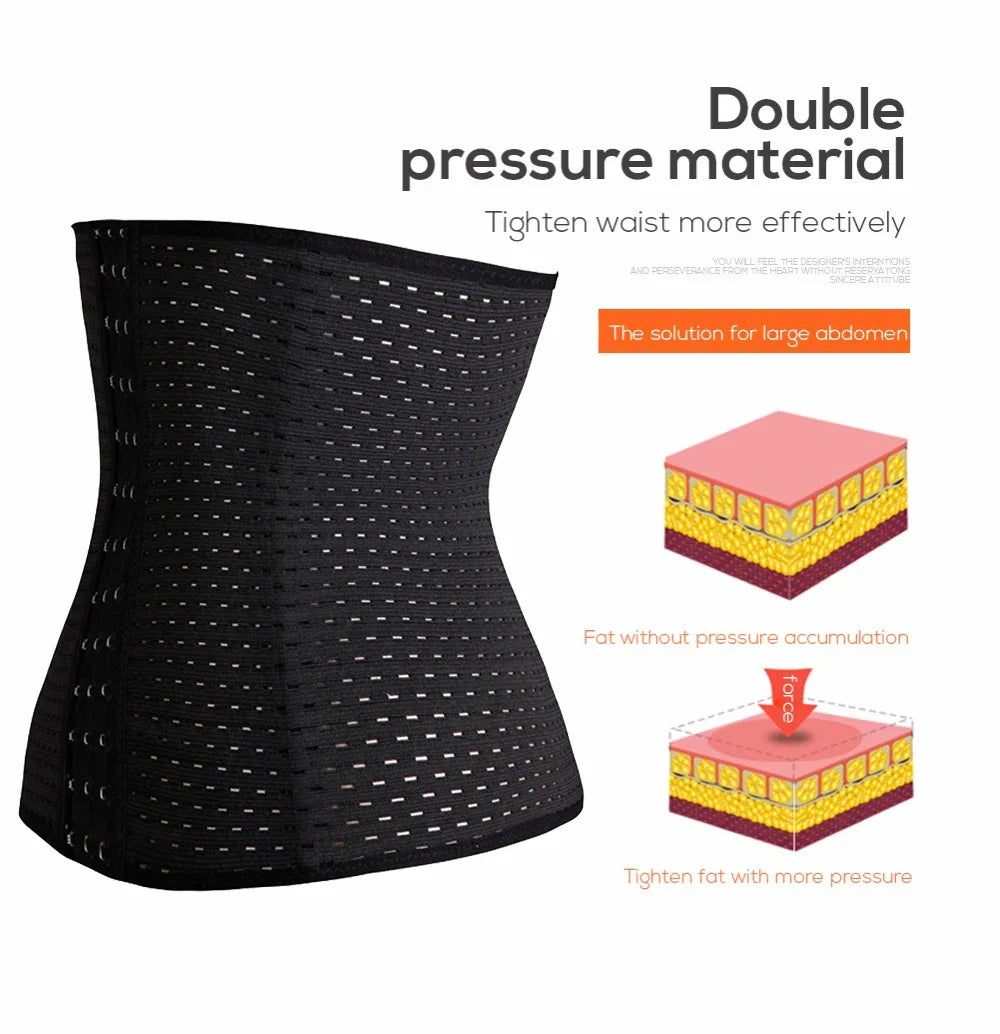 Plus Size XS-5XL Steel Boned Waist Trainer Corset for Women Postpartum Band Sexy Bustier Modeling Strap Shapewear Cincher