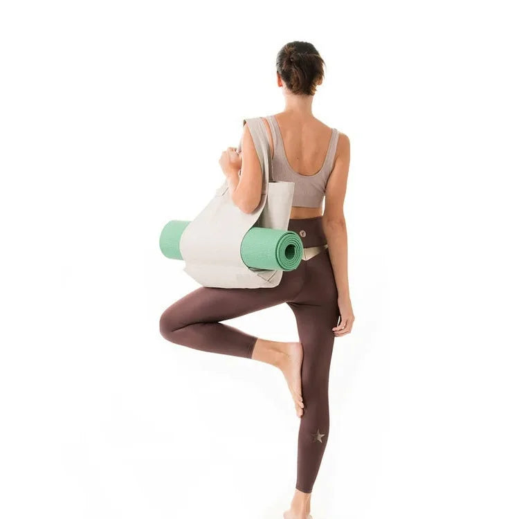 Yoga specific canvas bag storage bag portable and multifunctional large capacity one shoulder portable yoga bag yoga mat storage