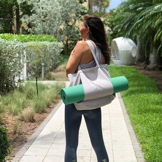 Yoga specific canvas bag storage bag portable and multifunctional large capacity one shoulder portable yoga bag yoga mat storage