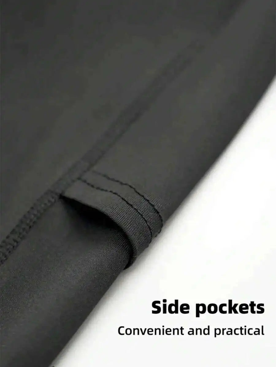 Mens Sport Compression Shorts With Pockets Quick Dry Breathable Athletic Training Underwear