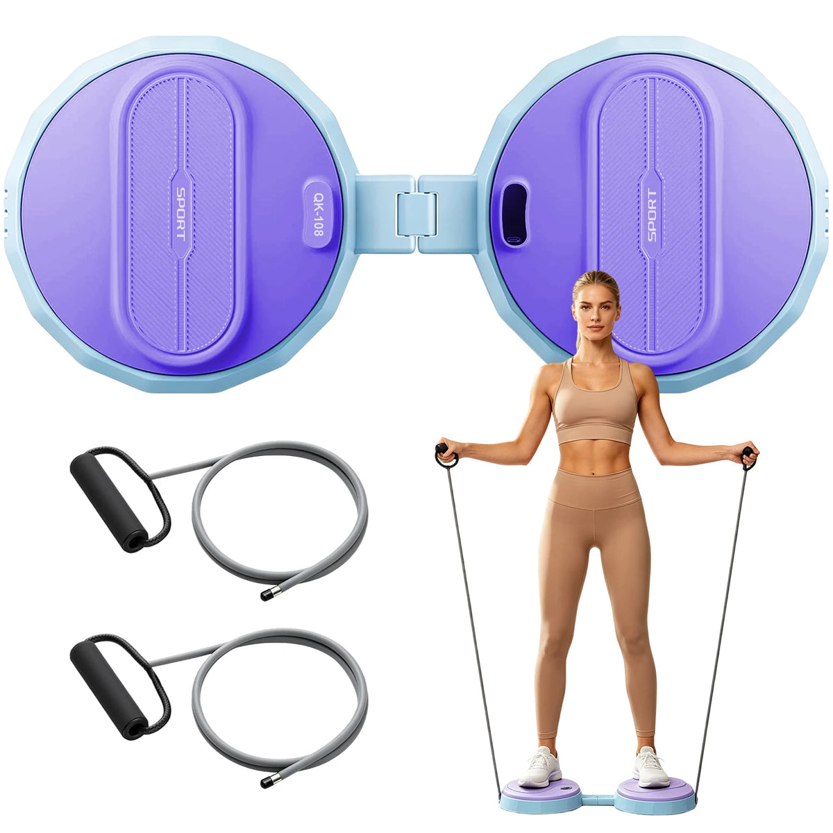 Multifunctional Waist Twisting Disc, Portable Body Shaping Twist Board for Waist & Leg Training, Waist Massage Fitness Equipment, Easy Storage
