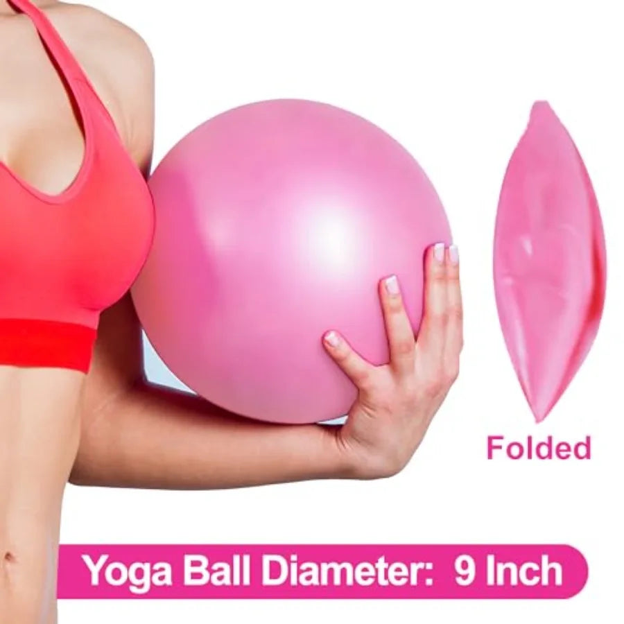 Mini Exercise Barre Ball for Yoga, Pilates, Stability Exercise Home Workout, Core Training and Physical Therapy Small Bender Ba