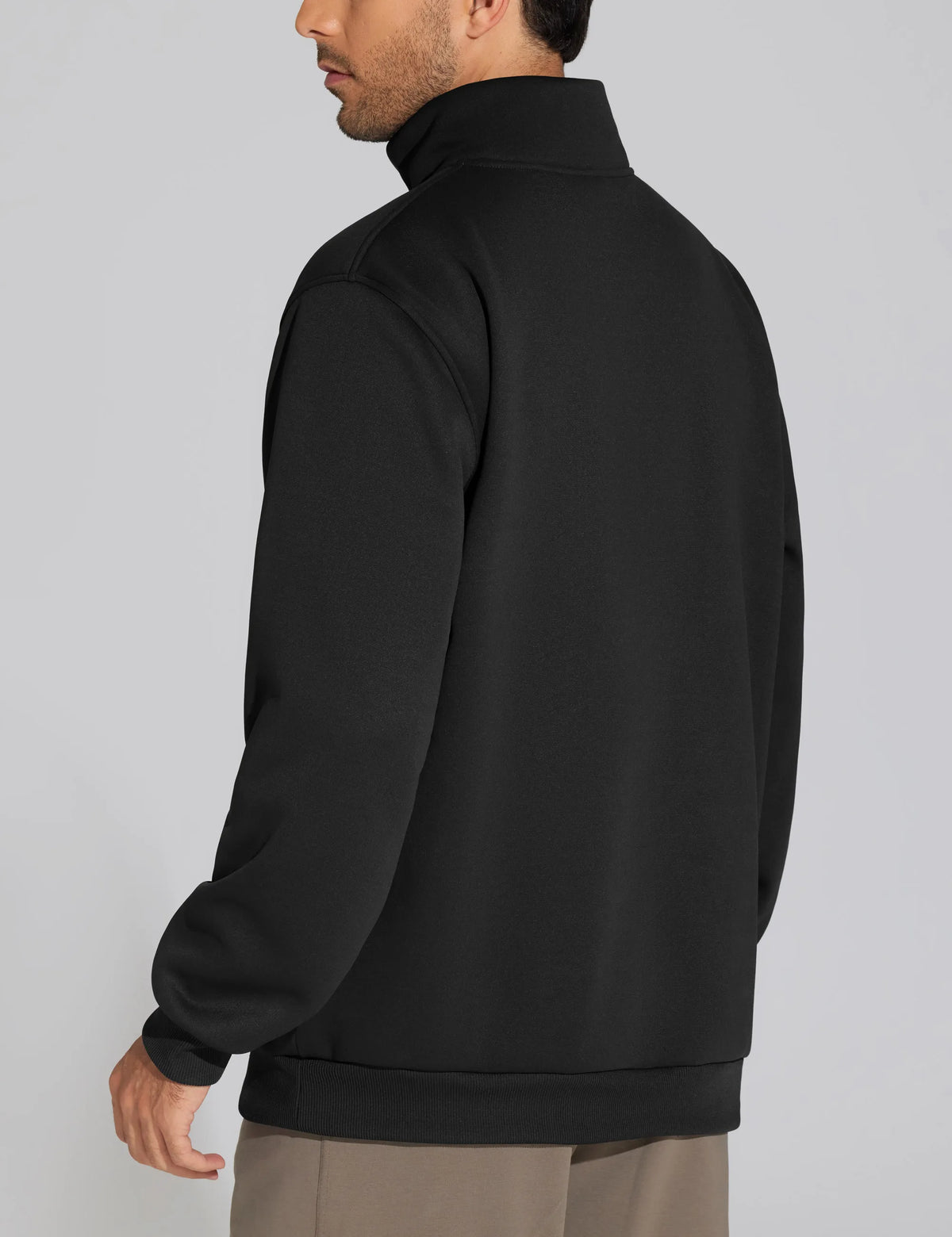 THE GYM PEOPLE Men's Half Zip Sweatshirt Long Sleeve Fleece Pullover Basic Workout Tops
